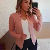 2023 Otoño e Invierno Nuevo Amazon deseo explosiones europeas y americanas color sólido casual profesional chaqueta de traje pequeño ropa de mujer