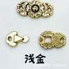 Botón Estilo Hanfu de 15 mm para Muñecas BJD 1/6, Hebilla Pequeña de Tela para Muñecas, Botón de Presión Mini, Hebilla de Cinturón para Disfraz Tradicional