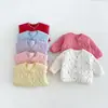 Chaqueta acolchada de algodón para niñas con diseño de conejo, un abrigo de invierno lindo y grueso para bebés, una prenda exterior de color liso con lunares para niños, zdw6502