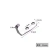 Acero Inoxidable Gancho Sólido Único Armario para Ropa Gancho para Abrigos Gancho Trasero de Puerta Gancho de Baño Ferretería de Cocina Colgante Mayoreo