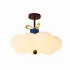 Lámpara de Dormitorio Estilo Crema Lámpara de Nube Dopamina Estilo Nuevo Protección Ocular Cálida Dormitorio Principal Habitación Infantil Lámpara de Techo Luminaria L002