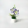 Mini Perfume Simulados Flores Artificiais de Lírio para Decoração de Casa, Enfeites de Mesa e Adereços de Fotografia