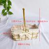 Cesta de flores de linho de ferro forjado para atacado de fábrica com presente manual trançado de ferro forjado arranjo de flores cesta de flores para festival materiais da loja Xi