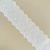 En Stock Algodón Blanco Encaje Bordado Adorno de Encaje Algodón Puro Encaje DIY Hueco Accesorio de Ropa Estilo Pequeño Chanel