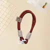 Lanyard para Teléfono Móvil de Cara Sonriente Popular Llavero Cuerda Trenzada para Muñeca Cadena Anti-Pérdida para Teléfono Móvil Regalo de Vacaciones Cuerda para Cámara Ccd