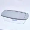 Molde rectangular para pan y pastel, especial para resistencia a altas temperaturas 200 C, molde para hornear de vidrio de borosilicato alto