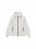 Sudadera con Capucha Hassu Line de Bloques de Color para Hombre, Chaqueta Deportiva con Cremallera Nueva Otoño 2026, Top Universitario Patchwork Deconstruido