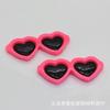 16*42mm óculos coloridos de amor resina acessórios de joia diy material para caixa de papelaria capa de celular acessórios de cabelo