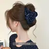 Pinza de pelo triangular grande con estampado de leopardo para cabello voluminoso, peinado de alta gama para la parte posterior de la cabeza, pinza de tiburón, accesorio para el cabello, pinza para el cabello para mujer