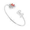 Moda Europeia e Americana Fábrica Transfronteiriça Direta Desenho Animado Mickey Minnie Pulseira Moda Diamante Liga de Zinco Pulseira Joias