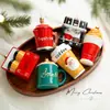 Decorações de Natal de Novos Produtos Transfronteiriços Criativas Série Café Pingentes de Superfície de Óleo com Formato Especial Pingentes de Decoração para Árvore de Natal