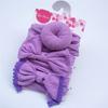 Diadema para niños europeos y americanos de nailon de color sólido, diadema de tres piezas para bebé, accesorios para el cabello de tres piezas, tocado para bebé al por mayor