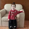 Conjunto de Otoño para Niñas 2026 Nuevo Estilo Bebé Elegante Dibujos Animados Falso Dos Piezas Sudadera con Capucha de Manga Larga Pantalones Vaqueros Casuales para Niños