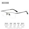 Armazón Cuadrado Clásico para Cejas Ultra Ligero de Titanio Puro para Hombres 20014 Lentes de Negocio Miopía Armazón de Titanio Armazón Retro
