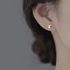 Pendientes de Perla Rectos de Moda y Sencillos para Mujer, un Regalo para Mejores Amigas, Pendientes Versátiles para el Trabajo, Joyería de Temperamento de Lujo Ligero
