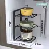Estante de Almacenamiento de Cocina Estante para Ollas Organizador de Utensilios Estante de Almacenamiento debajo del Fregadero Partición Interna para Gabinete Doméstico Multicapa