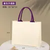 Bolsa de Lona Tote con Logo Personalizado, Bolsa Tridimensional Laminada, Bolso de Mano de Gran Capacidad, Bolsa Grande de Lona Publicitaria Personalizada