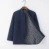 Chaqueta de Algodón con Botones Estilo Chino Abrigo de Invierno para Hombre, Chaqueta Gruesa Acolchada de Algodón, Ropa de Algodón Retro con Botones, Ropa de Algodón Hecha a Mano