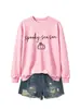 Sudadera de calabaza simple y cómoda versátil para mujer de temporada espeluznante de la tienda independiente Amazon para exportación