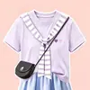 Conjunto Nuevo Estilo Verano 2026 para Niñas Versátil Elegante Manga Corta Estilo Coreano Estilo Académico Falda de Encaje Conjunto de Dos Piezas