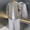 Nuevos suéteres de punto para otoño e invierno para hombres y parejas, estilo old money, chaqueta cárdigan de cuello redondo, simple y moderna, venta al por mayor de fábrica transfronteriza