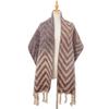 Comercio Exterior Europeo y Americano Otoño e Invierno Bufanda Chal Jacquard Trenzado Grueso Anudado Imitación Mohair en Stock Fábrica Pedido Pequeño Personalización