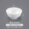 Tazones Pequeños de Melamina, Paquete de 10, Tazones de Arroz para Comida Rápida Imitación Porcelana, Tazones Blancos de Plástico para Sopa Comerciales, Tazones para Gachas, Tazones para Salsas de Restaurante Hot Pot