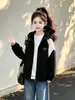 Chaqueta con Capucha para Niña Primavera Otoño 2026 Estilo Nuevo Chica de Secundaria Estilo Coreano Cremallera Deportiva Chaqueta Ropa Infantil
