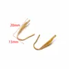 Acero Inoxidable 316 Oro de 18K Gancho para Oreja Chapado al Vacío Borde Ancho DIY Moda Transfronteriza Accesorios para Pendientes Accesorios de Joyería Venta al por Mayor
