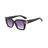 Tendencia de Moda Europea y Americana 2025 Gafas de Sol de Mujer de Alta Gama de Montura Cuadrada Grande Sombra Protección Solar Más Fácil de Combinar Gafas de Sol