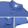 Camisa Polo de Seda Piqué Color Sólido con Cuello y Manga Corta Personalizada para Reuniones de Negocios, Eventos, Ropa de Trabajo con Logo Bordado