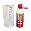 Copo de Vidro Feminino Fashion, Copo de Água Simples com Canudo, Copo de Água Redondo com Tampa Selada, Copo de Vidro Resistente a Altas Temperaturas, Atacado para Presentes