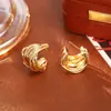 Diseño Creativo Pendientes de Aro en C de Múltiples Capas con un Toque de Alta Gama, Pendientes de Moda y Simples Estilo Ins, Pendientes Minimalistas de Personalidad Nicho