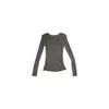 Cardigan fino de rayas blancas y negras con cuello redondo y manga larga para mujer Yuyi, nuevo diseño de principios de otoño 2026 CM260222