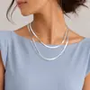 Europeu e Americano transfronteiriço jóias moda simples torcido multi-camada colar feminino moda artesanal novo colar elegante