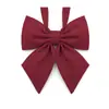 Poof Ding Oso Original Genuino JK Color Sólido Raíz de Pluma Corbata Lazo Flor Camisa Estudiante Universitario Femenino Accesorios Pequeño