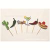 Havaiano Flamingo Cactus Folhas Bolo de Aniversário Bandeira Bandeira Copo de Papel Plug-in Decoração da Festa