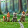 Paisagem em miniatura, castelo retrô criativo estilo europeu, decoração de jardinagem, enfeites DIY, acessórios para pendurar, decorações para terrário, pequenas figuras