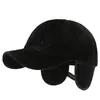 Nuevo Sombrero de Invierno para Hombre, Resistente al Viento para Exteriores, Forrado de Felpa Caliente, Estilo Pato, para Adultos Mayores, Papá, Gorra de Béisbol Engrosada con Protección para Orejas de Piel de Visón