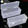 Caja Rectangular Larga de Plástico PP, Caja para Anzuelos de Accesorios para Pesca, Caja de Almacenamiento para Recargas de Bolígrafos y Pinceles, Caja de Empaque Rectangular Transparente