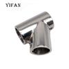 Tee oblicua de acero inoxidable 316 22 mm 25 mm ángulo de 60 grados tee derecha herrajes marinos conector de tubería para yates junta