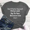 No te flaquees playera estilo europeo y americano top manga corta letra holgada talla grande Nuevo