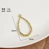 Colgante Minimalista Geométrico Hueco Redondo Lágrima Cuadrado Corazón Plegado Accesorios para Joyería DIY Pendientes Materiales