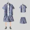 Camisa floral de manga corta, Ropa de playa de Hainan, Estilo hawaiano de Sanya, Conjunto de pantalones cortos finos de verano para hombre y pareja de viaje a Tailandia