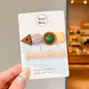 Pinza para el Cabello Retro con Flecos Accesorios para el Cabello Pinza para el Cabello Estampado de Leopardo Pinza de Pato Linda de Lana Barrette Estilo Pequeño Perfume Floral para Mujer Accesorios para el Cabello