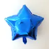 Globo de aluminio de 18 pulgadas con forma de corazón y estrella de cinco puntas, ideal para bodas, fiestas de cumpleaños y bodas.