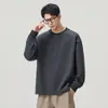 Sudadera de Manga Larga Falsa de Dos Piezas para Hombre Anyang 2026 Otoño Nuevo Holgada Casual Versátil Pulóver