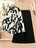 Fábrica de Origem Exportação Transfronteiriça Moda Feminina Plus Size Casual Conjunto de Duas Peças Coleção de Liquidação