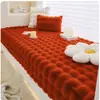 Cojín para Ventana Saliente Color Crema Cojín para Repisa de Ventana 2026 Nuevo Conejo de Peluche Alfombrilla para Balcón de Dormitorio Principal Artefacto para Renovación de Ventana Saliente Invierno