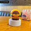 Adornos originales de resina para perros gourmet de Baimao, adornos de escritorio para muebles de hamburguesas con forma de perro, decoración creativa para la mesa de control central del coche
